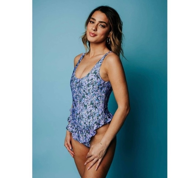 Anthropologie Beach Riot Ruffled One-Piece Swimsuit XS - Picture 9 of 14